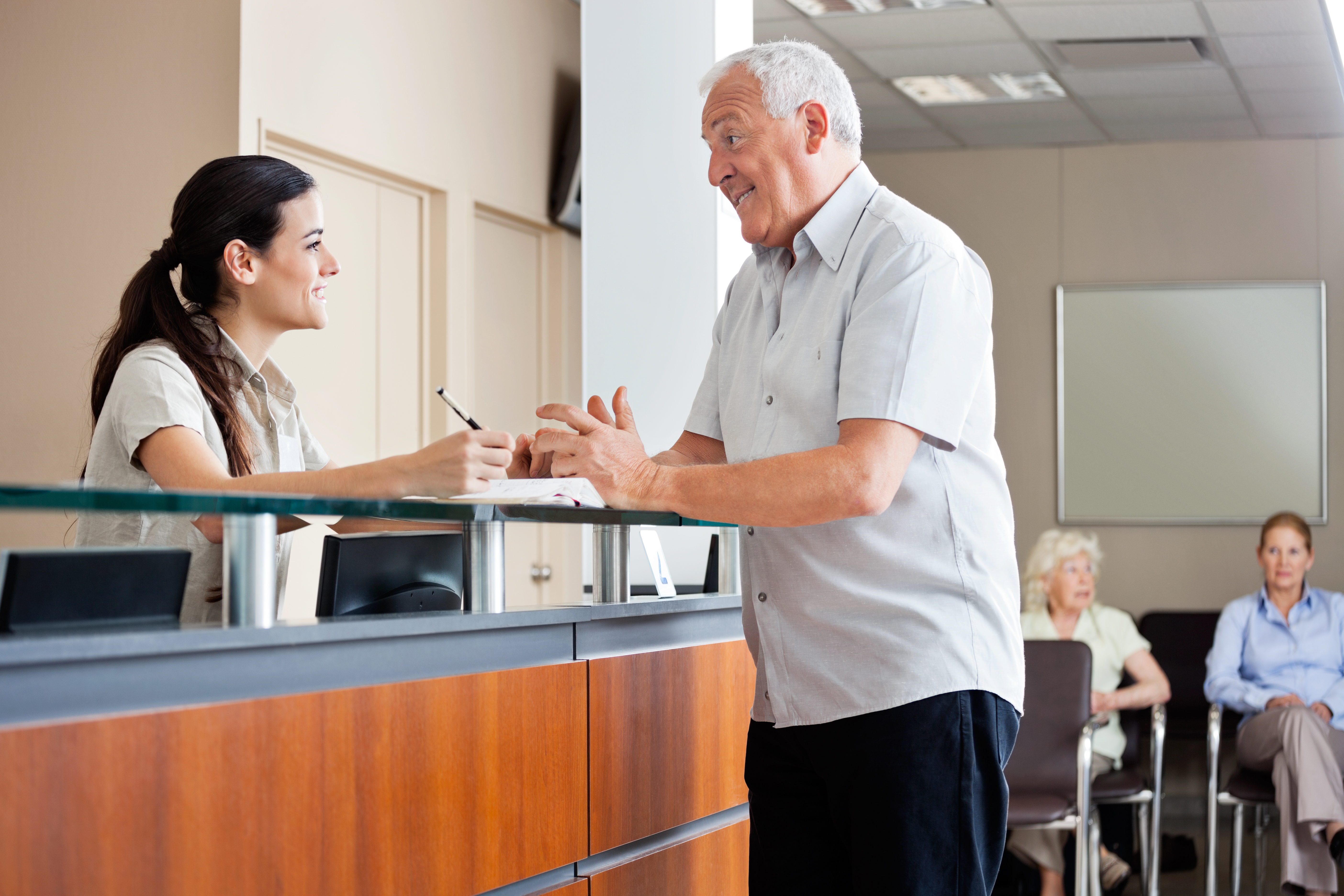 patient in chiropractic office